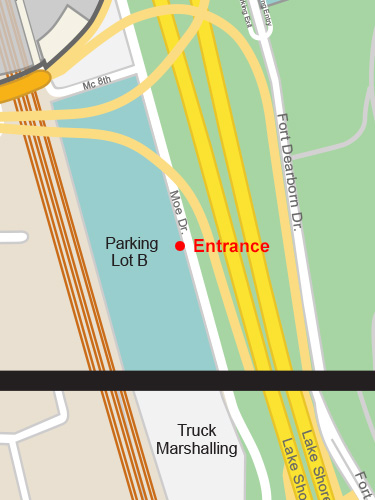 mccormick place parking lot B directions